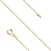 Bratara argint 18 cm placata cu aur galben DiAmanti BEAD8L100BG-18cm-DIA